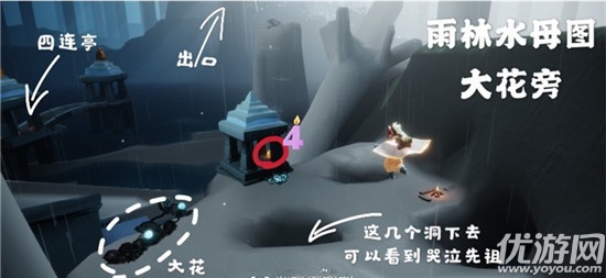 光遇7月23日季节蜡烛在哪里 光遇7.23雨林霞谷季节蜡烛分布图